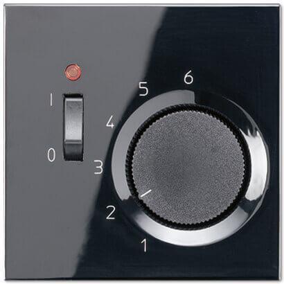 Термостат комнатный 10(4)А Jung LS 990 черный TRLS231SW