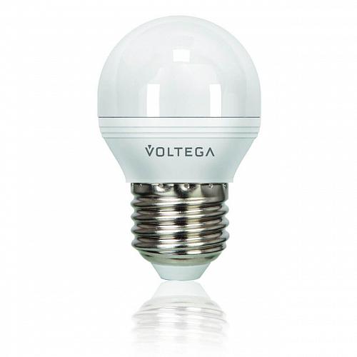 Лампа светодиодная диммируемая Voltega E27 5.7W 4000К матовая VG2-G2E27cold6W 8442