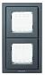 Рамка монтажная ITA 2-постовая ABB Zenit IP55 антрацит 2CLA327200N1801 - фото №1