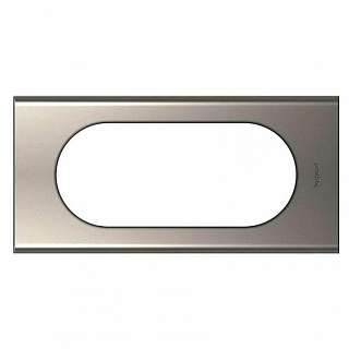 Рамки для розеток и выключателей никелированного цвета