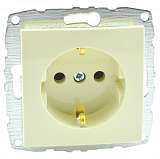 Розетка 2К+З Mono Electric Despina/ Larissa 16A 250V винтовое подключение крем 500-001721-117