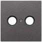 Накладка TV-FM розетки Jung LS 990 антрацит AL2990TVAN - фото №1
