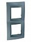 Рамка 2-постовая вертикальная Schneider Electric Unica Top MGU66.004V.297 - фото №1