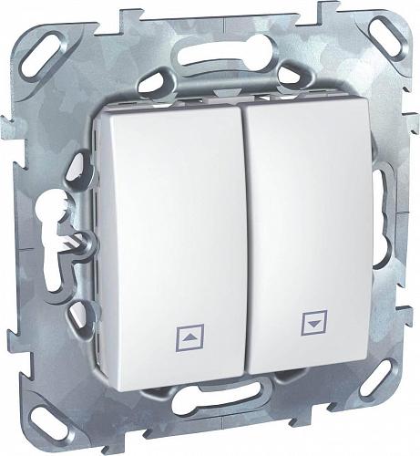 Выключатель двухклавишный кнопочный для жалюзи Schneider Electric Unica MGU5.207.18ZD