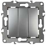 Выключатель трехклавишный ЭРА 12 10AX 250V 12-1107-03 Б0014671