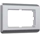 Рамка для двойной розетки Werkel Stream серебряный W0082106 4690389162565