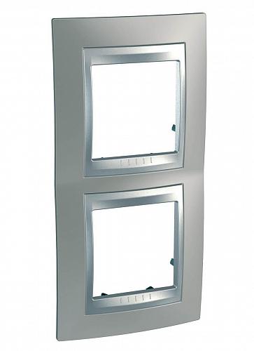 Рамка 2-постовая вертикальная Schneider Electric Unica Top MGU66.004V.039
