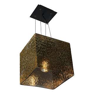 Подвесные светильники с золотистой поверхностью