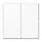Накладка для двухклавишного диммера Jung белый LS1565.07WW - фото №1