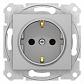 Розетка Schneider Electric Sedna с з/к со шторками 16A 250V SDN3001760 - фото №1