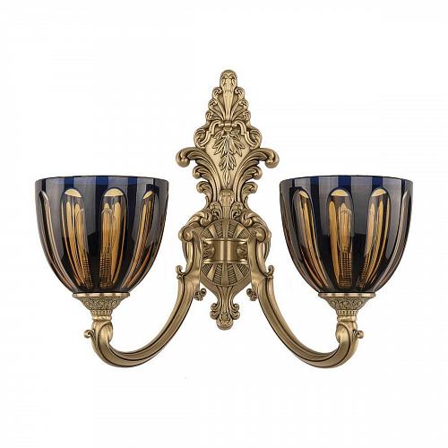 Бра Bohemia Ivele 7209B14/2/175 FP P1 U Amber-Blue/H-1H