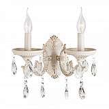 Бра Eurosvet 3585/2 белый/прозрачный хрусталь Strotskis