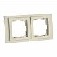 Рамка 2-постовая Mono Electric Larissa крем 103-171700-161 - фото №1