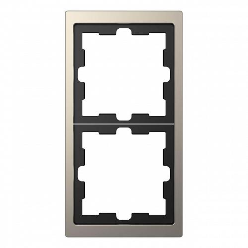 Рамка 2-постовая Schneider Electric Merten D-Life MTN4020-6550