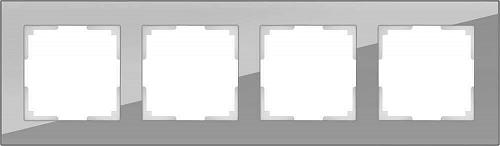 Рамка Werkel Favorit на 4 поста серый WL01-Frame-04 4690389061288