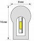 Гибкий неон Uniel 8W/m 120LED/m 2835SMD красный 50M ULS-N21-2835-120LED/m-8mm-IP67-220V-8W/m-50M-Red UL-00003770 - фото №2