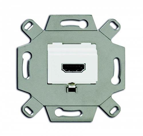 Розетка HDMI ABB BJE 20 полюсов альпийский белый 2CKA000230A0431