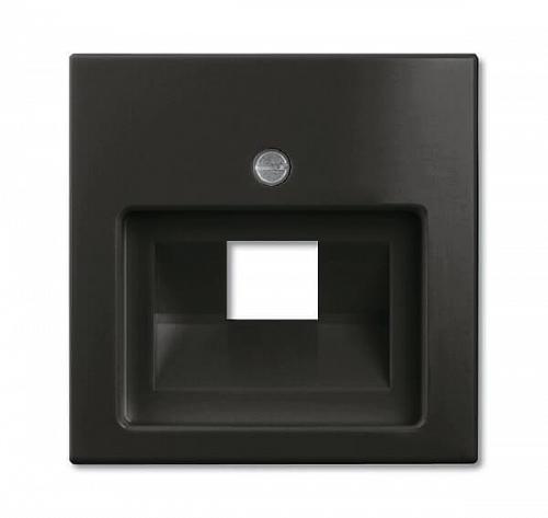 Лицевая панель ABB Basic55 розетки UAE chateau-черный 2CKA001753A0207
