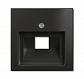 Лицевая панель ABB Basic55 розетки UAE chateau-черный 2CKA001753A0207 - фото №1