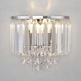 Настенный светильник Eurosvet Torreta 10121/2 хром/прозрачный хрусталь Strotskis