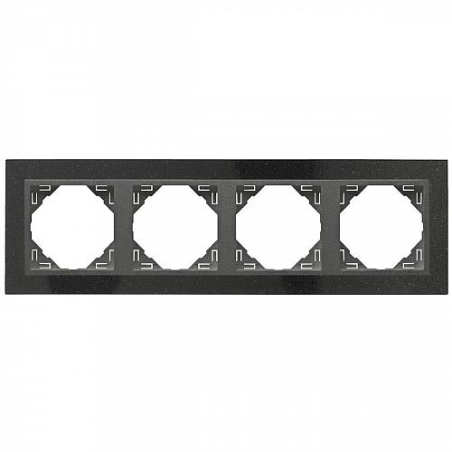 Рамка 4-постовая Efapel Logus 90 Petra натуральный гранит/серый 90940 TGS