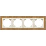 Рамка 4-постовая Efapel Logus 90 Arbore вишня/жемчуг 90940 TJP