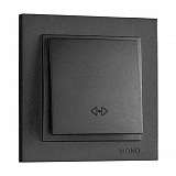 Выключатель Mono Electric Despina одноклавишный перекресный графит 102-202025-112