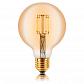 Лампа светодиодная филаментная E27 4W 2200К золотая 057-301 - фото №1