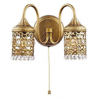 Бра с двумя плафонами в восточном стиле Бра с двумя плафонами в восточном стиле