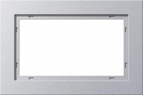 Рамка 2-модульная Gira E2 алюминий 100225