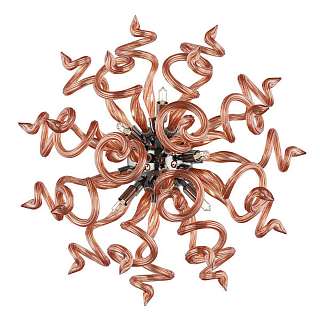 Бра с тремя плафонами оранжевого цвета