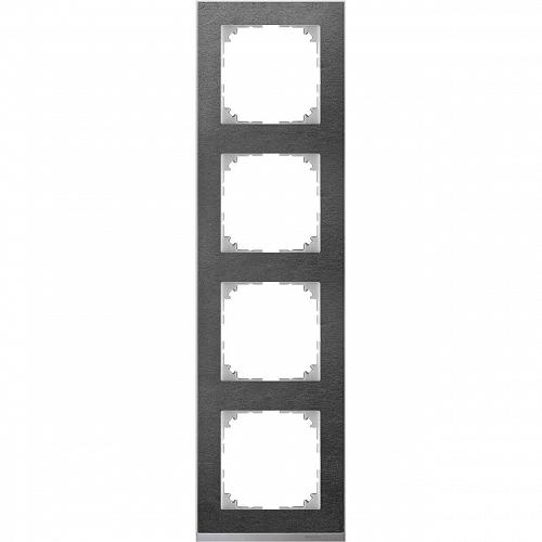 Рамка 4-постовая Schneider Electric Merten System M MTN4040-3669
