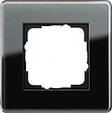 Рамка 1-постовая Gira Esprit C черное стекло 0211505