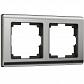 Рамка на 2 поста Werkel Metallic глянцевый никель W0021602 4690389159039 - фото №1
