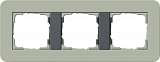 Рамка 3-постовая Gira E3 серо-зеленый/антрацит 0213425