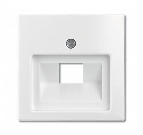 Лицевая панель ABB Basic55 розетки UAE альпийский белый 2CKA001753A0096