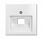 Лицевая панель ABB Basic55 розетки UAE альпийский белый 2CKA001753A0096 - фото №1