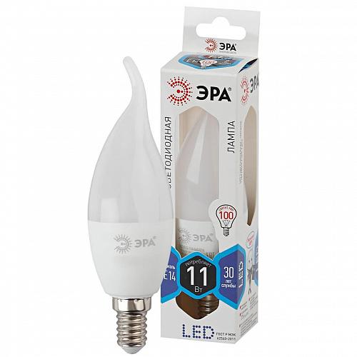 Лампа светодиодная ЭРА E14 11W 4000K матовая BXS-11W-840-E14 Б0047942