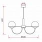 Подвесная люстра Rivoli Veronika 3066-305 Б0047297 - фото №2