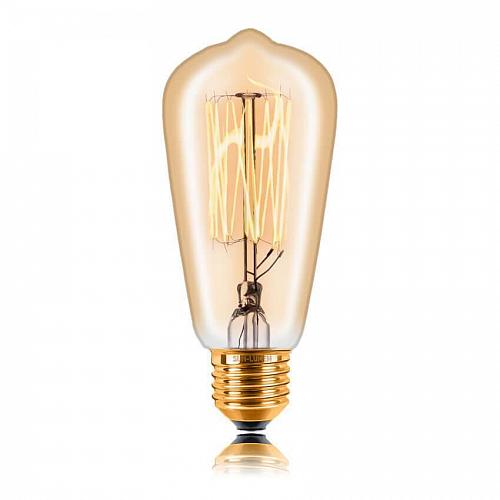 Лампа накаливания Sun Lumen E14 40W золотая 053-914