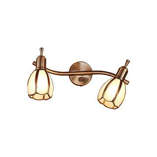 Споты с двумя плафонами в стиле тиффани