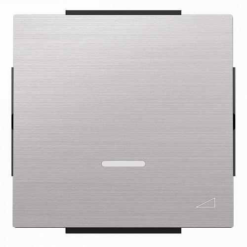 Лицевая панель ABB Sky диммера клавишного нержавеющая сталь 2CLA856010A1401