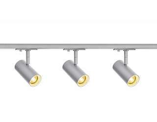 Трековые системы в сборе серебристого цвета