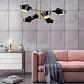 Подвесная люстра Lumina Deco Romina LDP 6037-6 BK+GD - фото №2