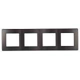 Рамка 4-постовая ЭРА 12 сатин графит 12-5104-12 Б0052535