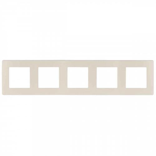 Рамка 5-постовая ЭРА 12 сатин слоновая кость 12-5105-02 Б0052540