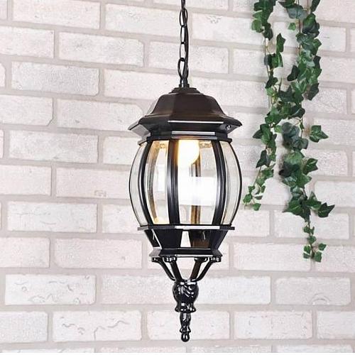 Уличный подвесной светильник Elektrostandard 1001H черный 4690389076039