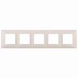 Рамка 5-постовая ЭРА Elegance 14-5005-02 Б0034406