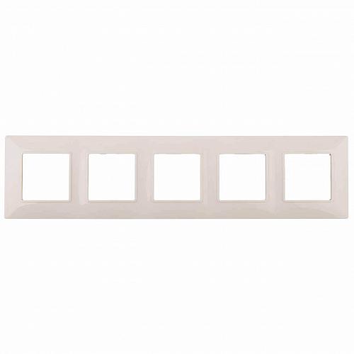 Рамка 5-постовая ЭРА Elegance 14-5005-02 Б0034406
