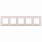Рамка 5-постовая ЭРА Elegance 14-5005-02 Б0034406 - фото №1